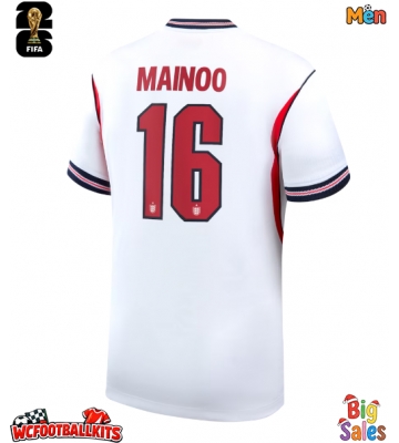 England Kobbie Mainoo #16 Replica Home Stadium Shirt World Cup 2026 Short Sleeve